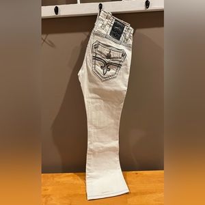 Rock Revival (Dan) White Jeans
